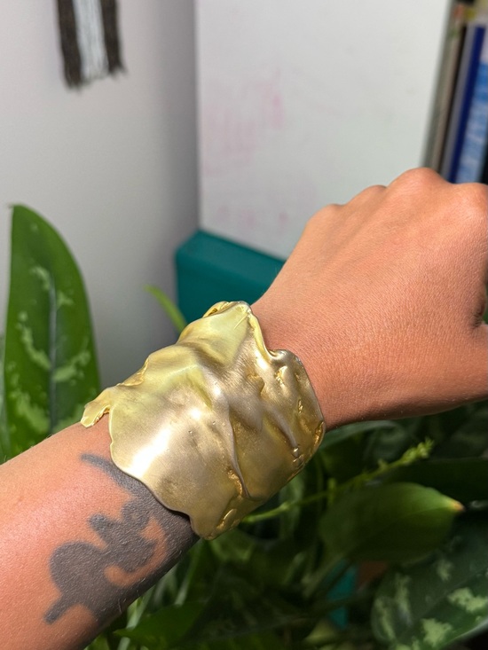 Jewelry - VINTAGE Kenneth Jay Lane Molten Gold Cuff